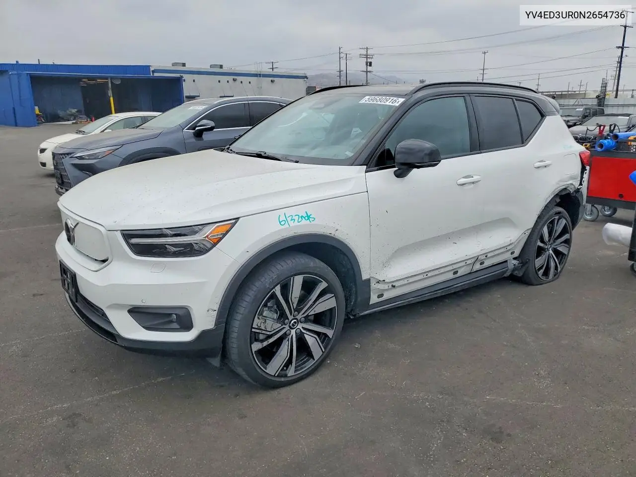 2022 Volvo Xc40 P8 Recharge Plus VIN: YV4ED3UR0N2654736 Lot: 59680916