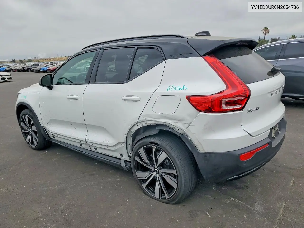 2022 Volvo Xc40 P8 Recharge Plus VIN: YV4ED3UR0N2654736 Lot: 59680916