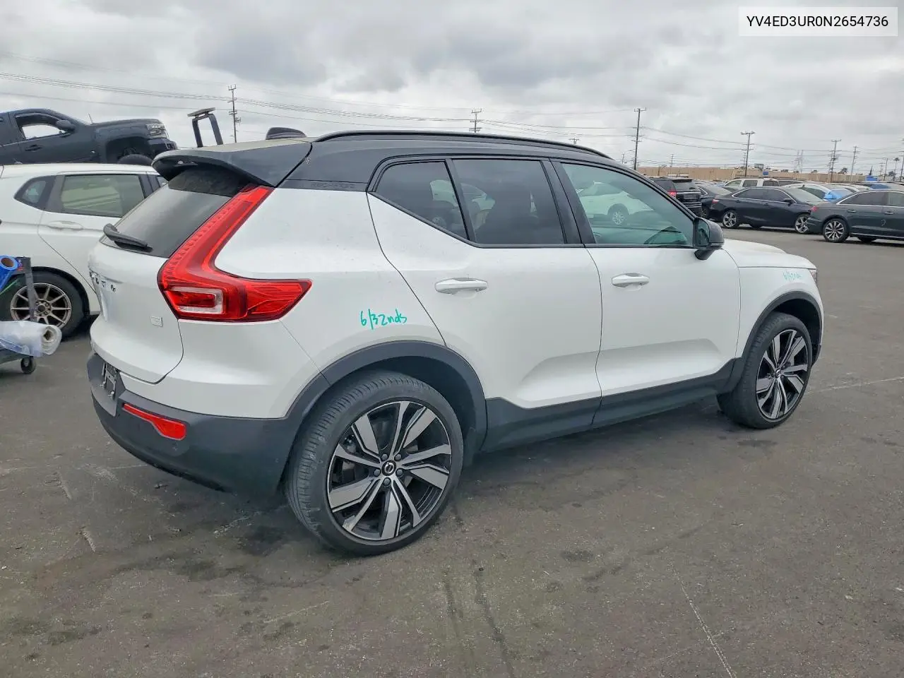 2022 Volvo Xc40 P8 Recharge Plus VIN: YV4ED3UR0N2654736 Lot: 59680916