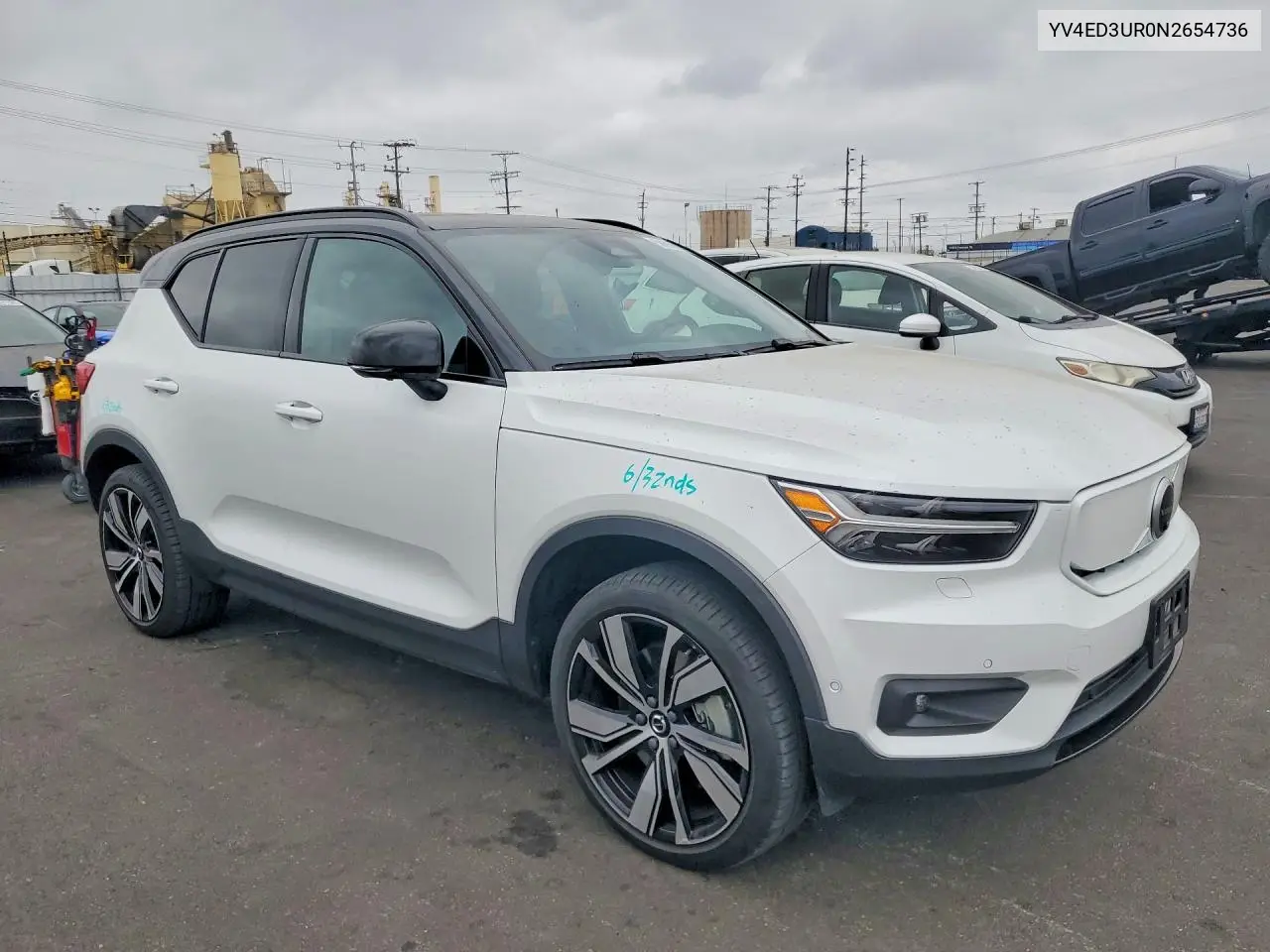 2022 Volvo Xc40 P8 Recharge Plus VIN: YV4ED3UR0N2654736 Lot: 59680916
