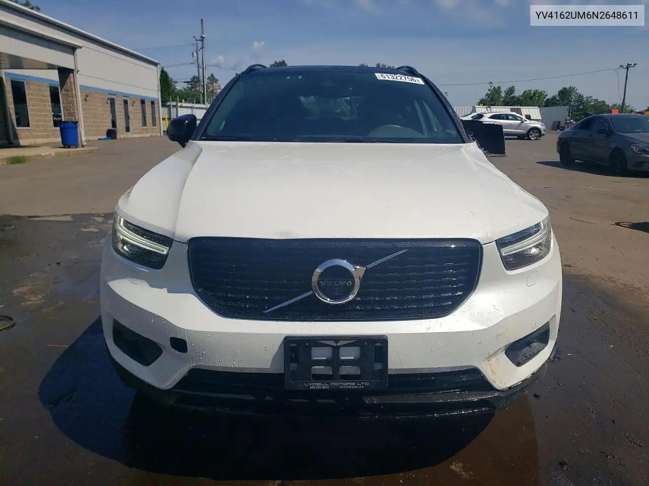 2022 Volvo Xc40 T5 R-Design VIN: YV4162UM6N2648611 Lot: 61322756