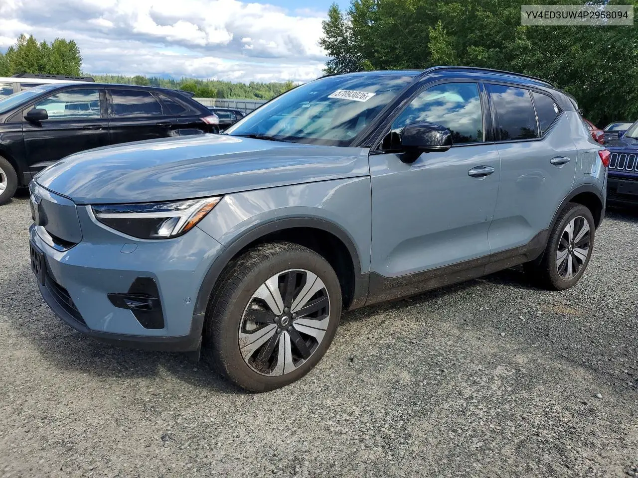 2023 Volvo Xc40 Recharge Plus VIN: YV4ED3UW4P2958094 Lot: 57093026