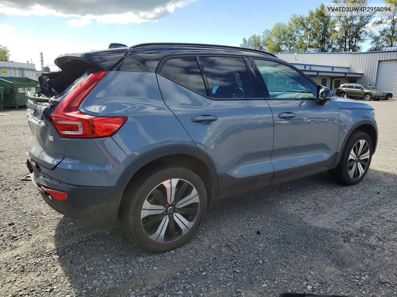 2023 Volvo Xc40 Recharge Plus VIN: YV4ED3UW4P2958094 Lot: 57093026