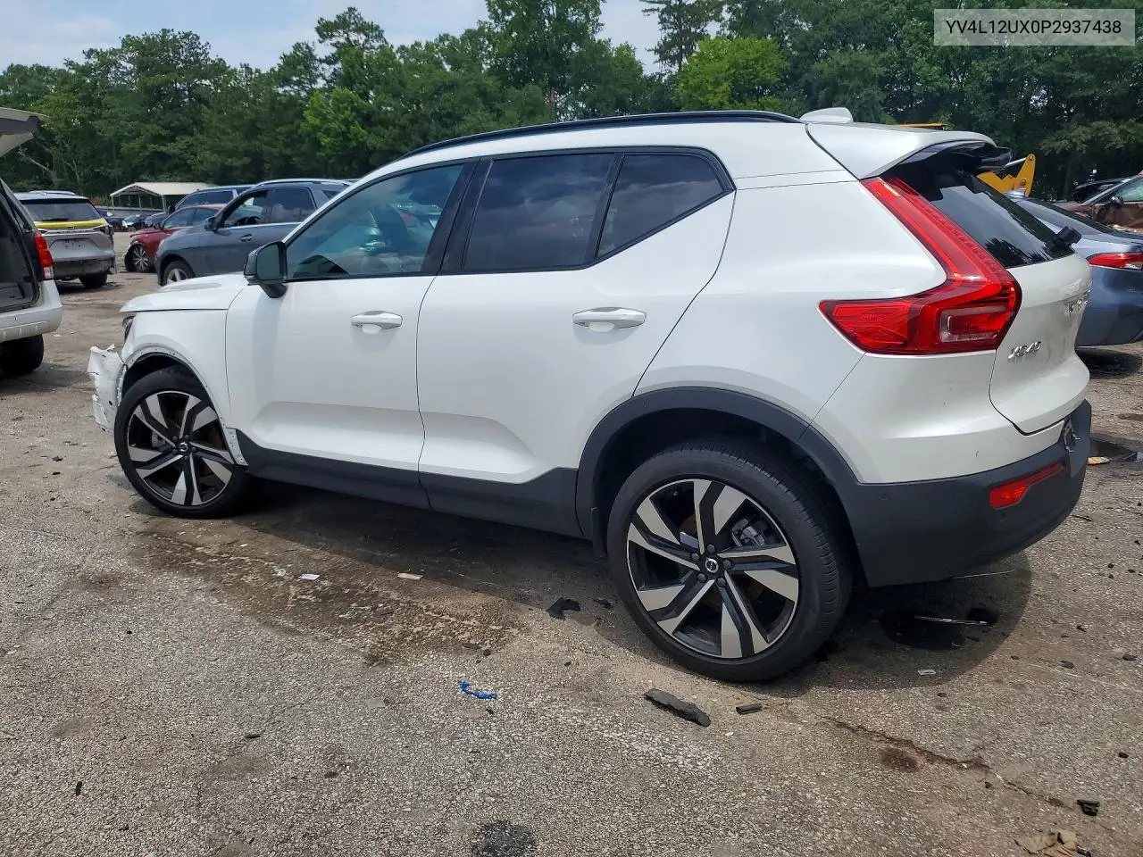 2023 Volvo Xc40 Ultimate VIN: YV4L12UX0P2937438 Lot: 57849096
