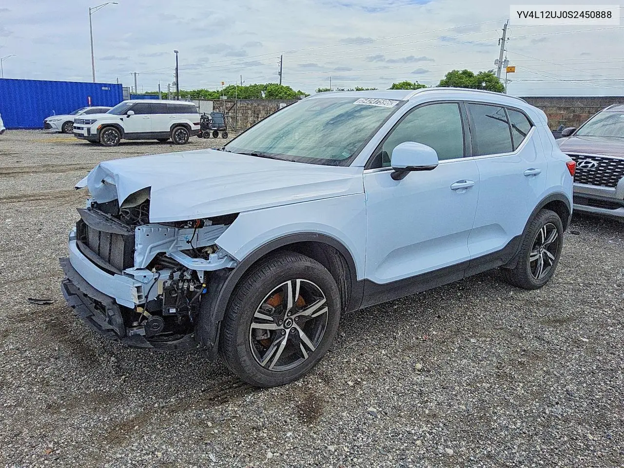 2025 Volvo Xc40 Core VIN: YV4L12UJ0S2450888 Lot: 54247596