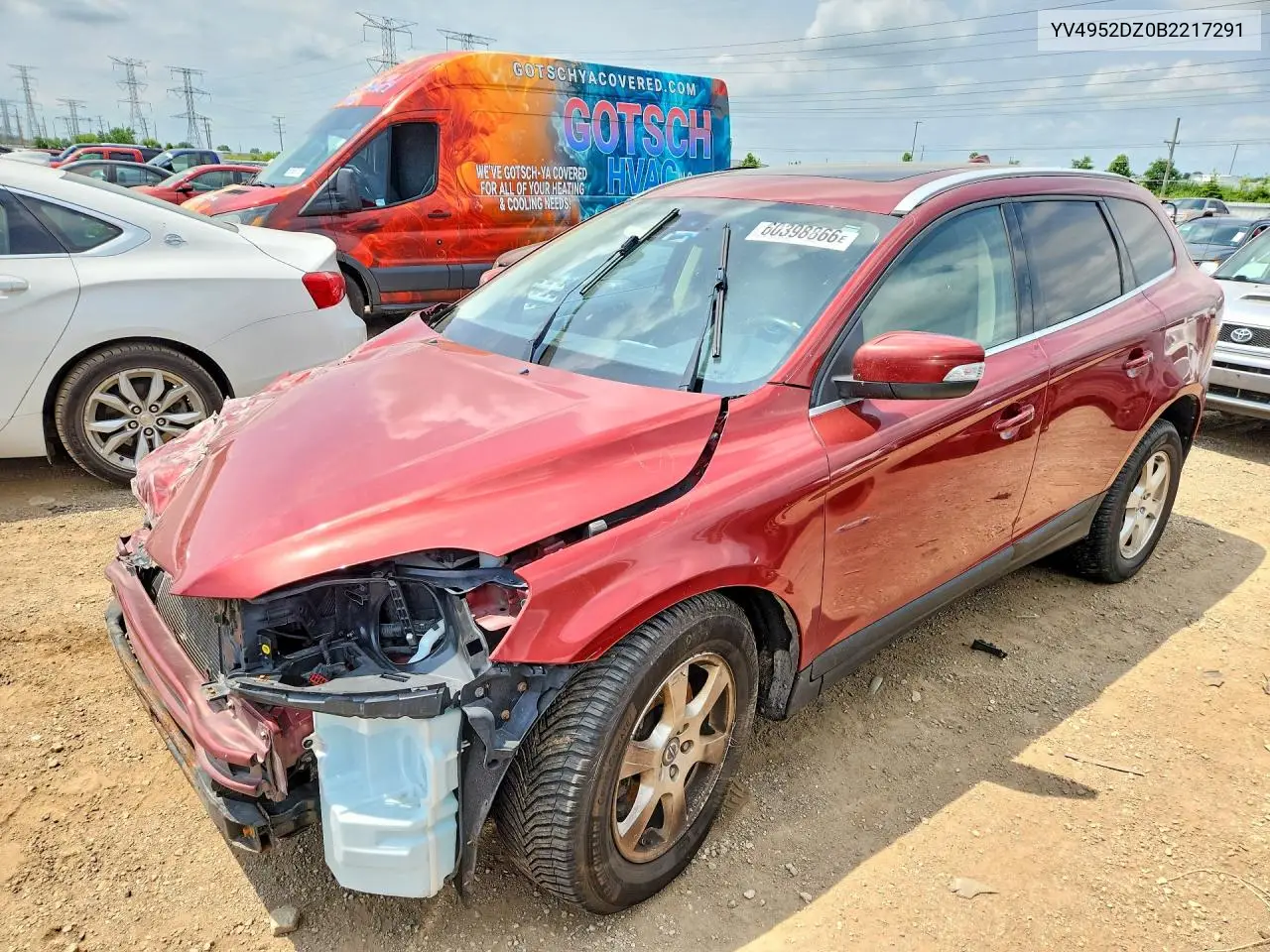 2011 Volvo Xc60 3.2 VIN: YV4952DZ0B2217291 Lot: 60398866