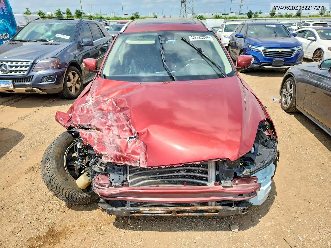 2011 Volvo Xc60 3.2 VIN: YV4952DZ0B2217291 Lot: 60398866
