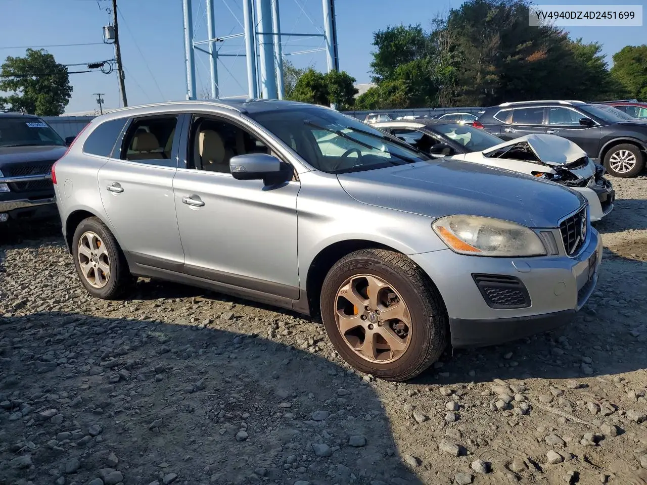 2013 Volvo Xc60 3.2 VIN: YV4940DZ4D2451699 Lot: 60193336