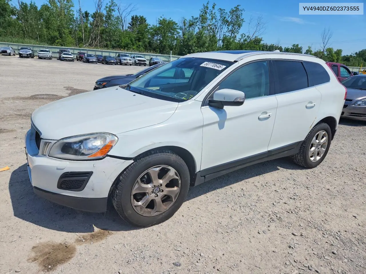 2013 Volvo Xc60 3.2 VIN: YV4940DZ6D2373555 Lot: 60770646