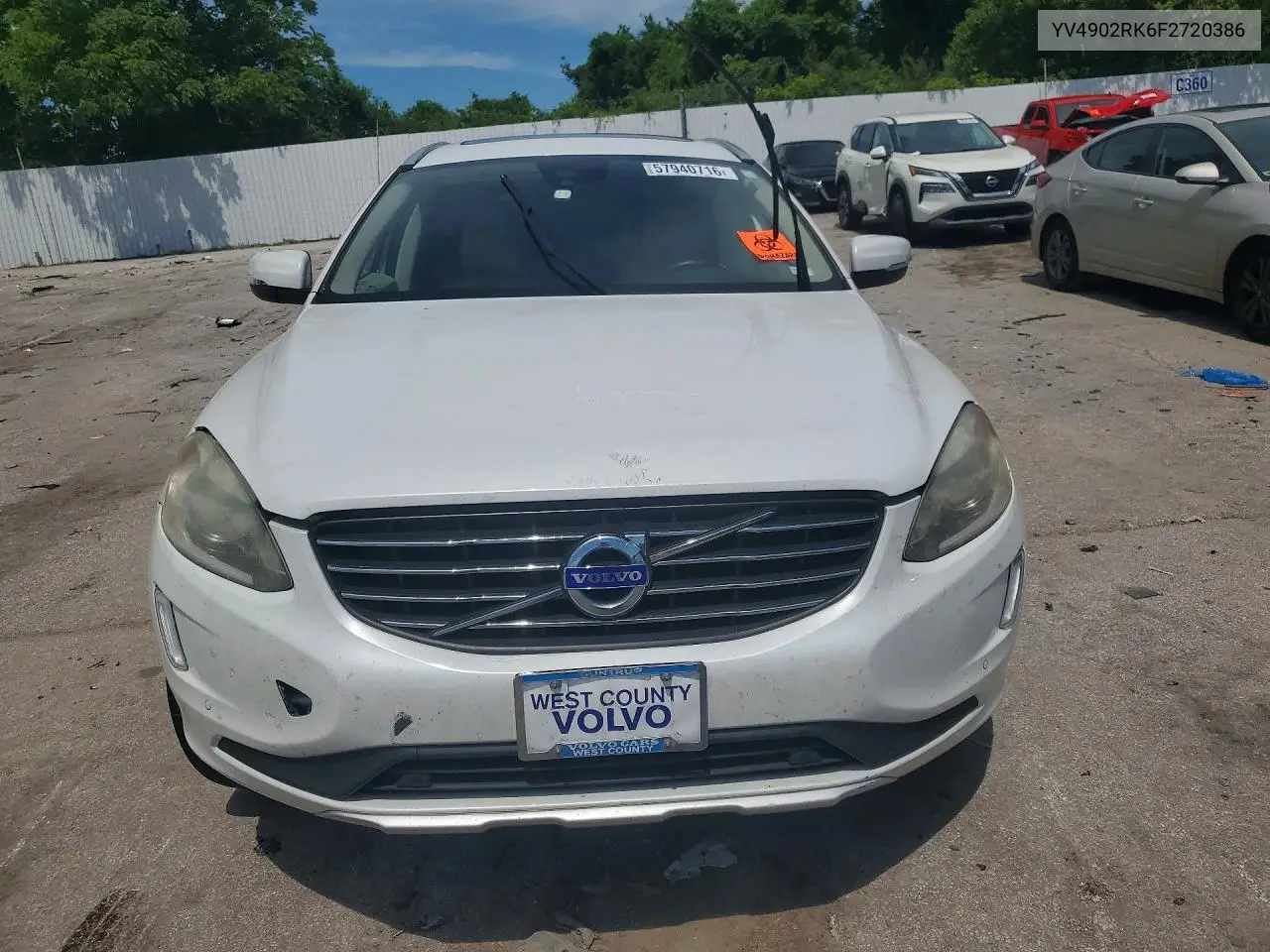 2015 Buic Volvo Xc60 VIN: YV4902RK6F2720386 Lot: 57940716