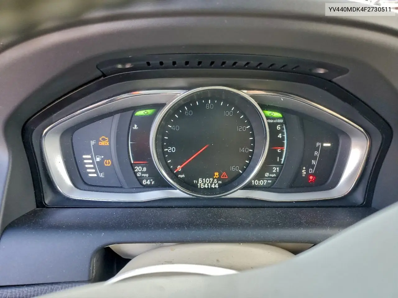 YV440MDK4F2730511 2015 Volvo Xc60 T5 Premier