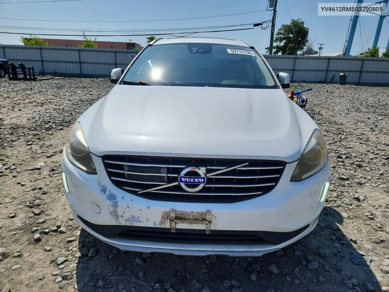 2016 Volvo Xc60 T5 Platinum VIN: YV4612RM5G2790805 Lot: 59715136
