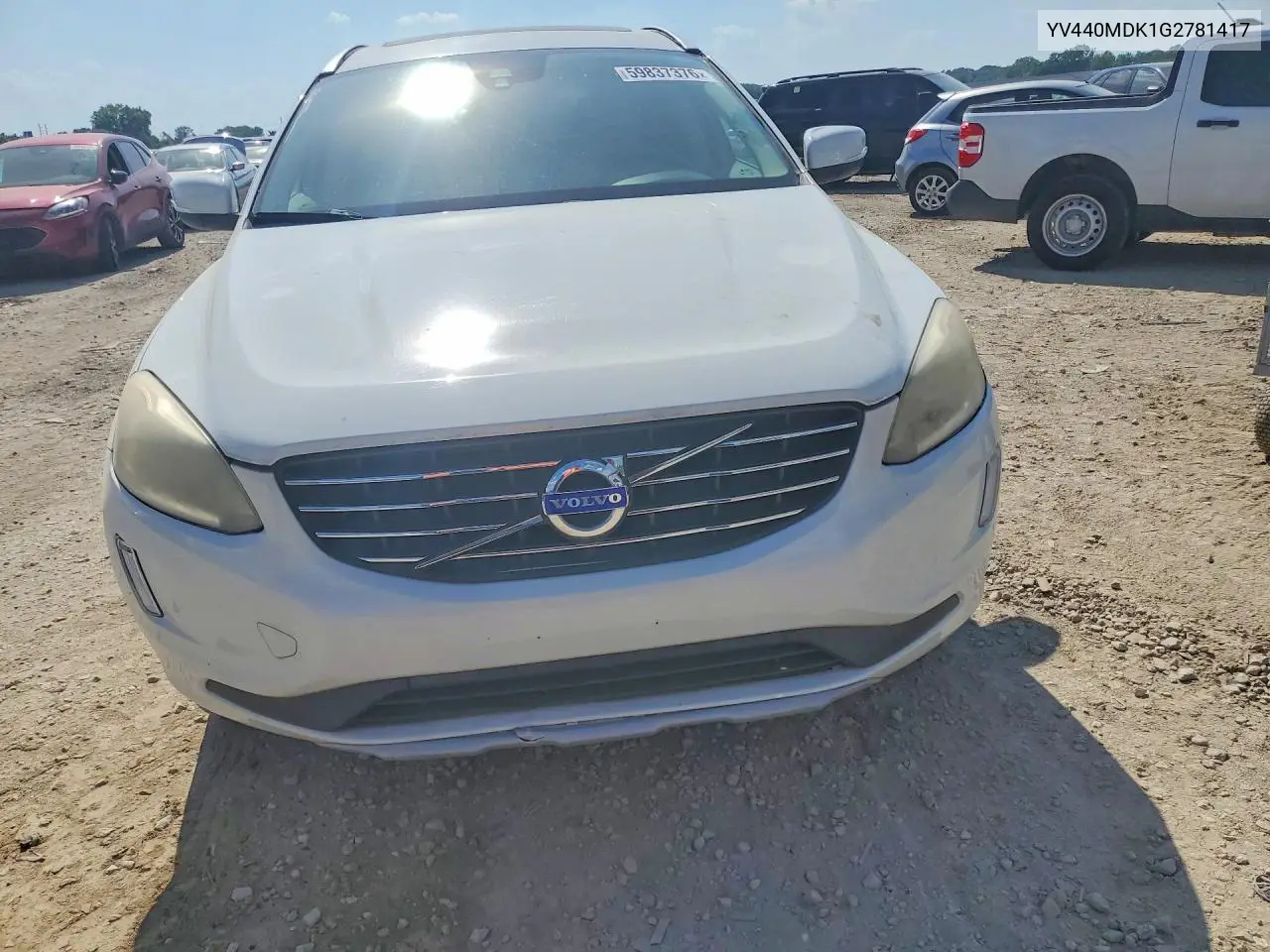 2016 Volvo Xc60 T5 Premier VIN: YV440MDK1G2781417 Lot: 59837376