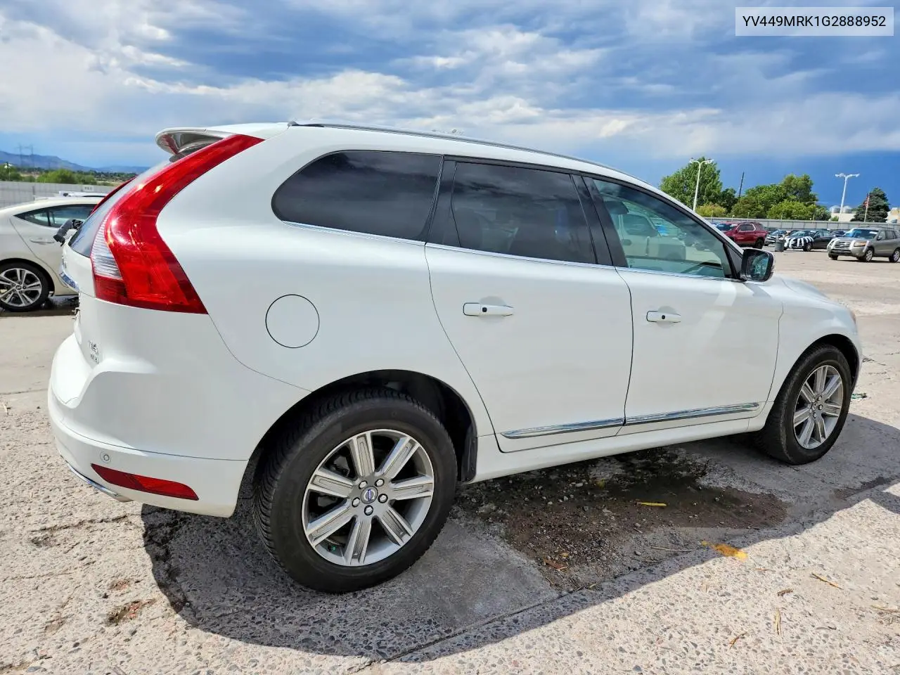 2016 Volvo Xc60 T6 Premier VIN: YV449MRK1G2888952 Lot: 60490266