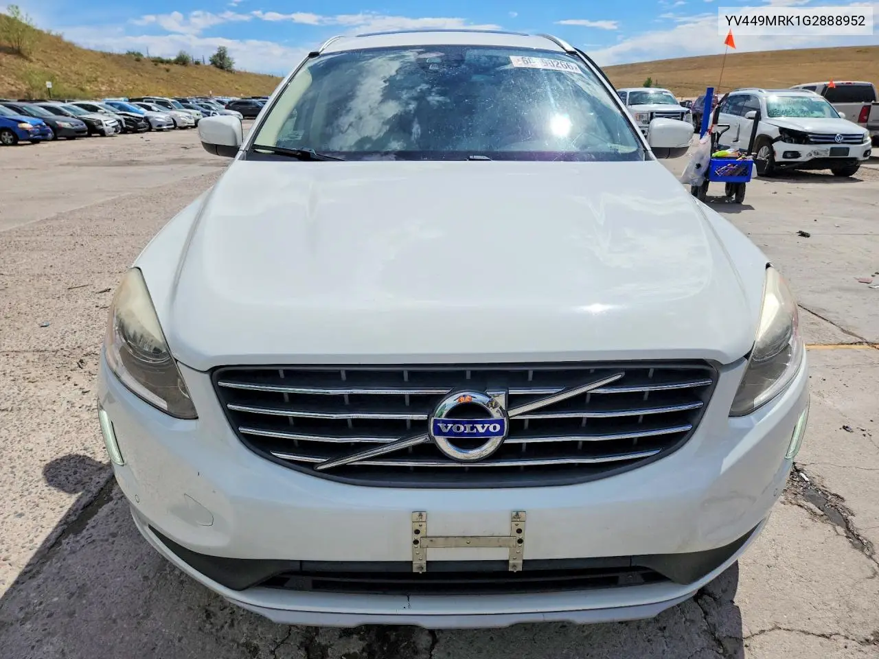 2016 Volvo Xc60 T6 Premier VIN: YV449MRK1G2888952 Lot: 60490266