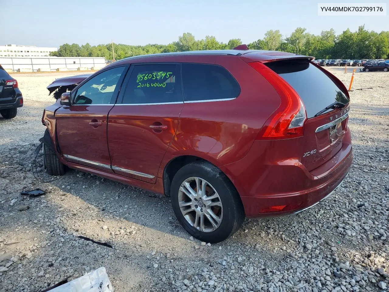 2016 Volvo Xc60 T5 Premier VIN: YV440MDK7G2799176 Lot: 85603545