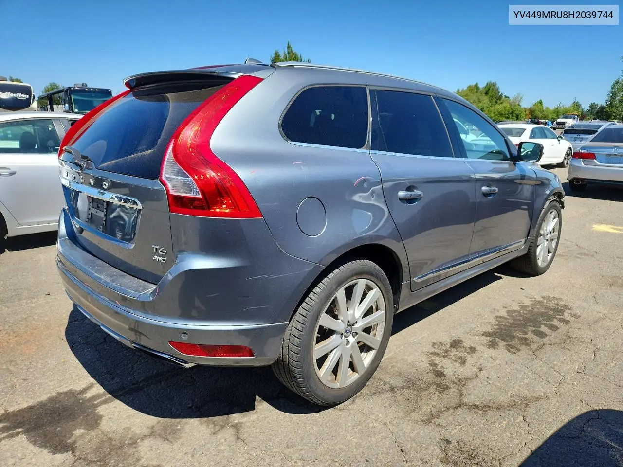 2017 Volvo Xc60 T6 Inscription VIN: YV449MRU8H2039744 Lot: 60811486