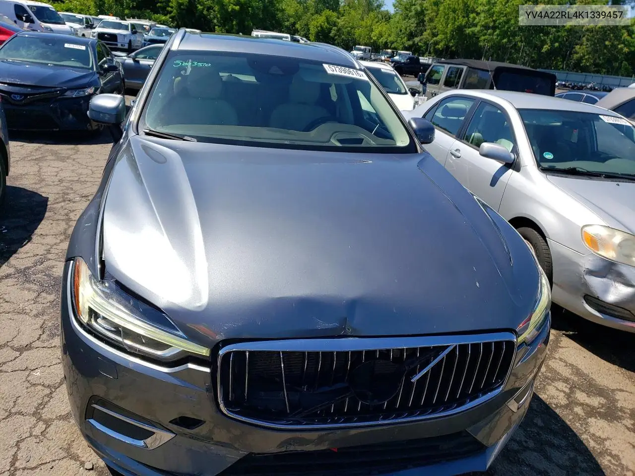 2019 Volvo Xc60 T6 Inscription VIN: YV4A22RL4K1339457 Lot: 57390616