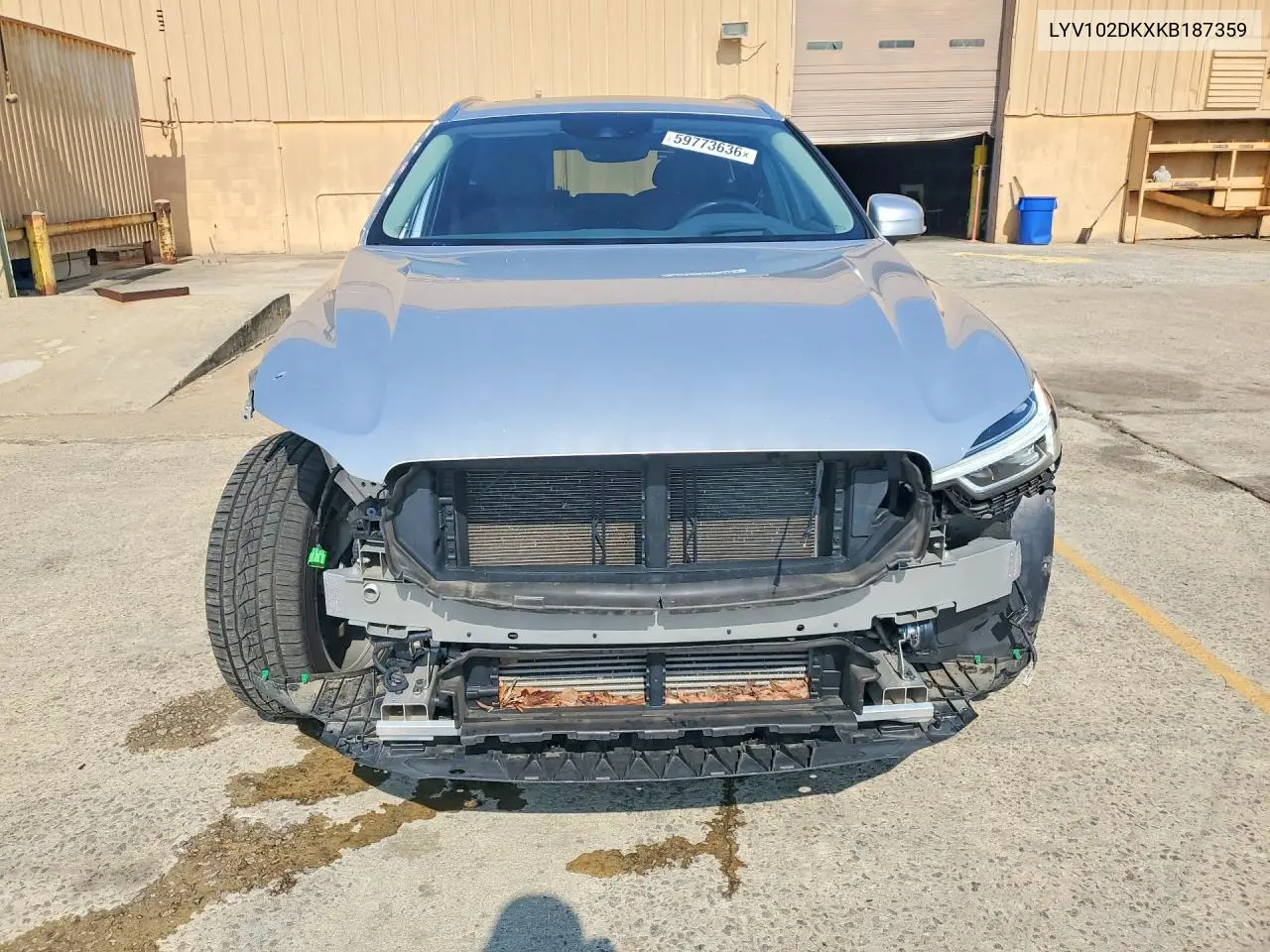 2019 Volvo Xc60 T5 Momentum VIN: LYV102DKXKB187359 Lot: 59773636