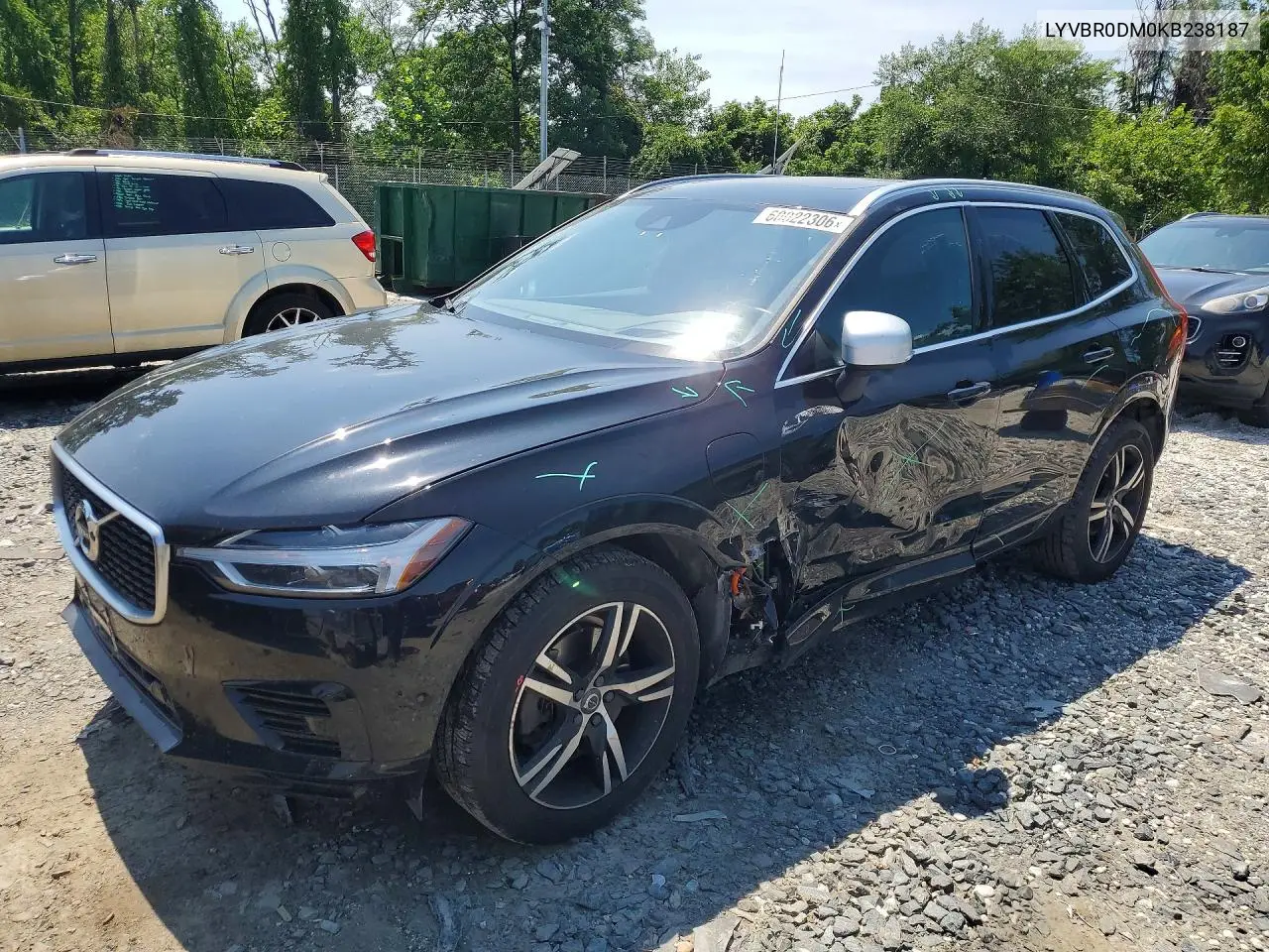 2019 Volvo Xc60 T8 R-Design VIN: LYVBR0DM0KB238187 Lot: 60022306