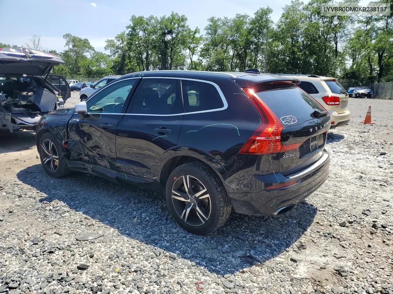 2019 Volvo Xc60 T8 R-Design VIN: LYVBR0DM0KB238187 Lot: 60022306