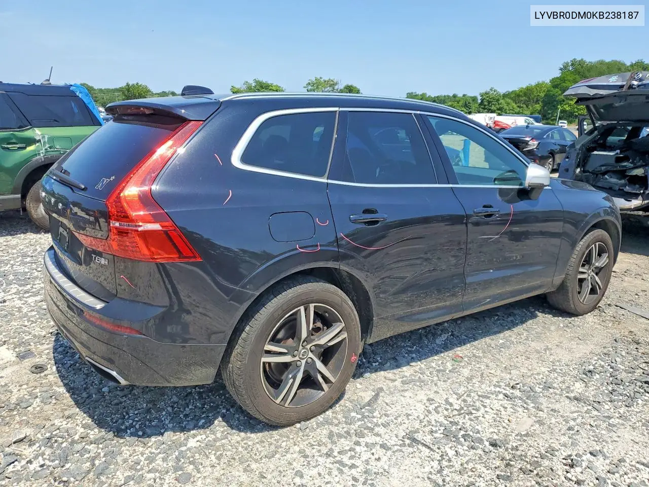 2019 Volvo Xc60 T8 R-Design VIN: LYVBR0DM0KB238187 Lot: 60022306