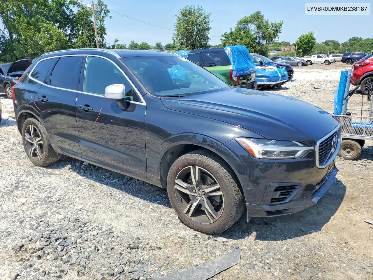 2019 Volvo Xc60 T8 R-Design VIN: LYVBR0DM0KB238187 Lot: 60022306