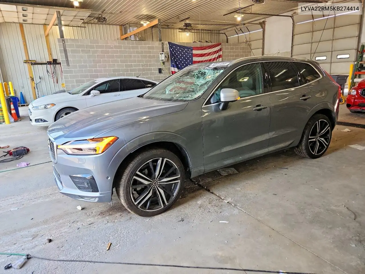 2019 Volvo Xc60 T6 R-Design VIN: LYVA22RM5KB274414 Lot: 60230356