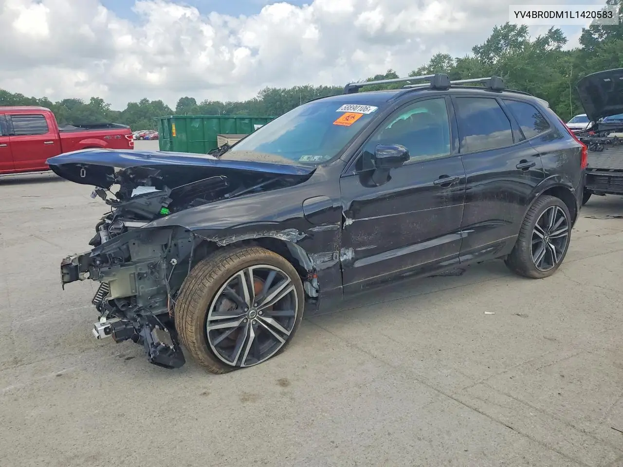 2020 Volvo Xc60 T8 R-Design VIN: YV4BR0DM1L1420583 Lot: 58890106