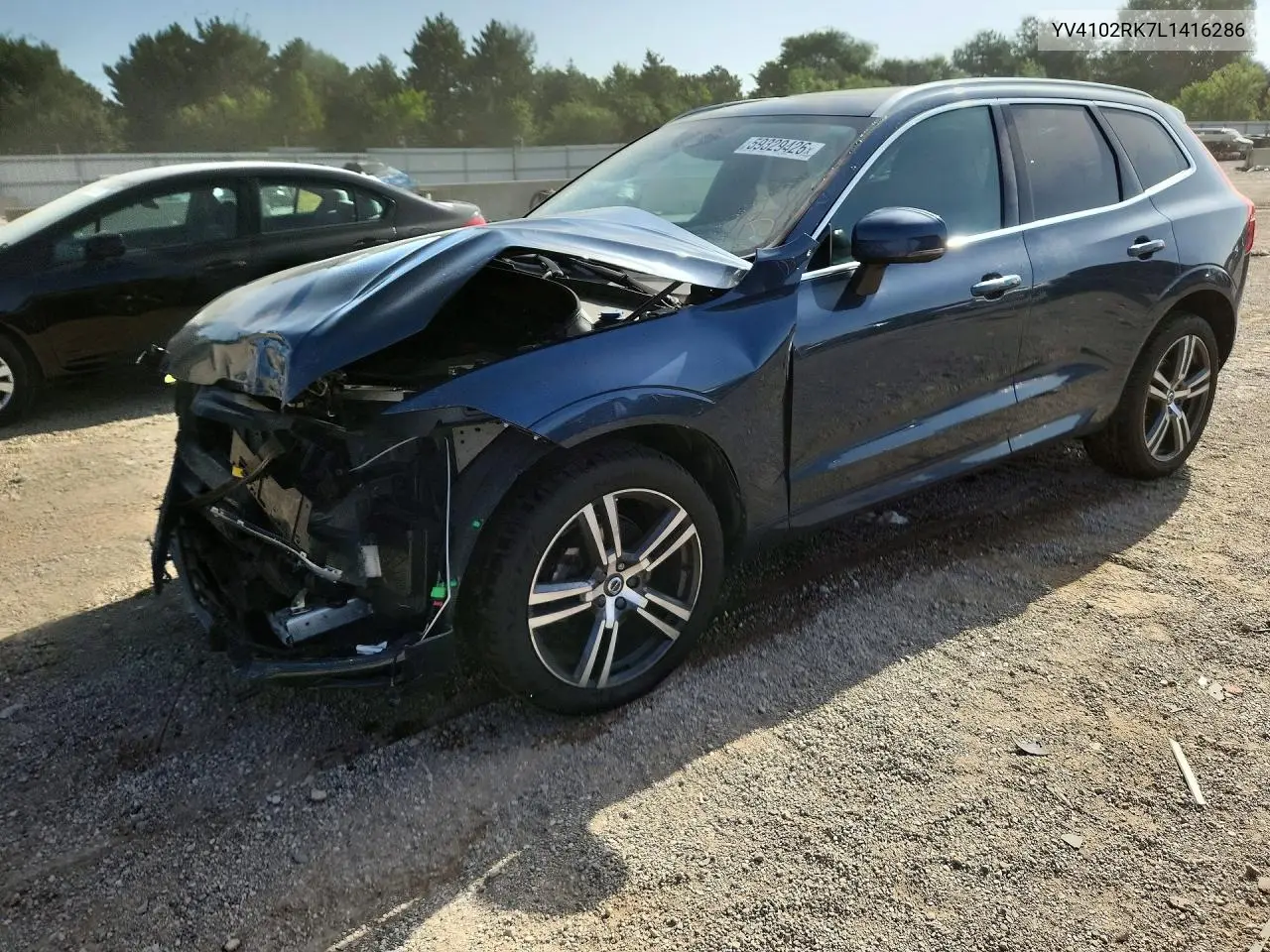 2020 Volvo Xc60 T5 Momentum VIN: YV4102RK7L1416286 Lot: 59329426