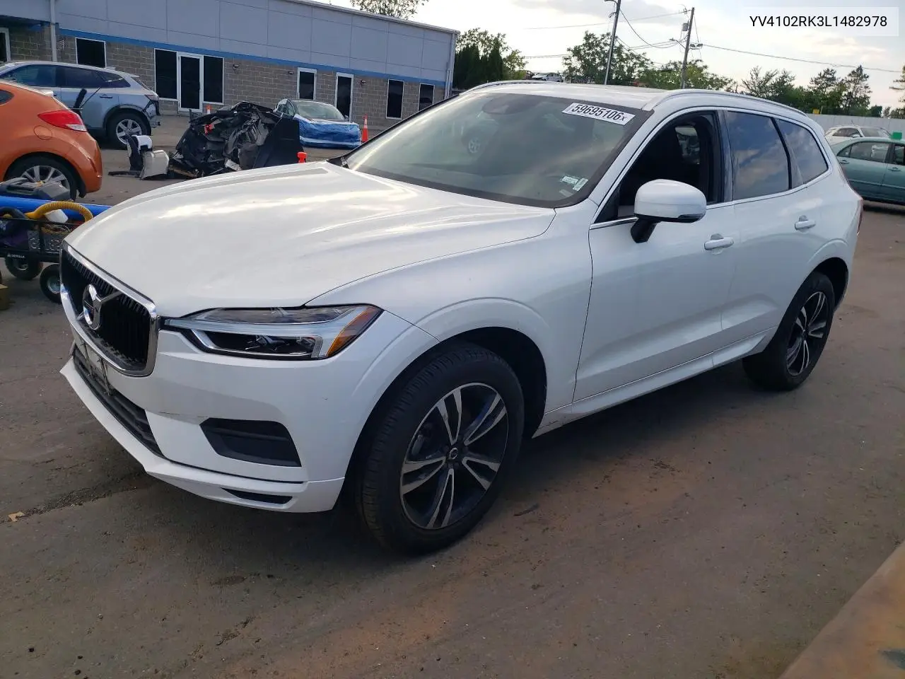 2020 Volvo Xc60 T5 Momentum VIN: YV4102RK3L1482978 Lot: 59695106