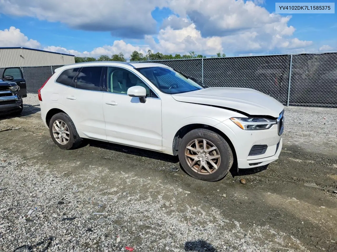 2020 Volvo Xc60 T5 Momentum VIN: YV4102DK7L1585375 Lot: 60968966