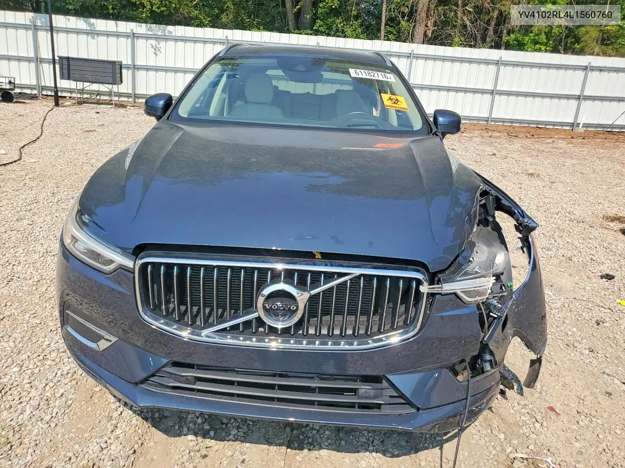 2020 Volvo Xc60 T5 Inscription VIN: YV4102RL4L1560760 Lot: 61182716