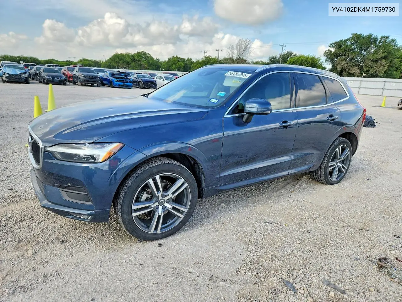 2021 Volvo Xc60 T5 Momentum VIN: YV4102DK4M1759730 Lot: 59155096