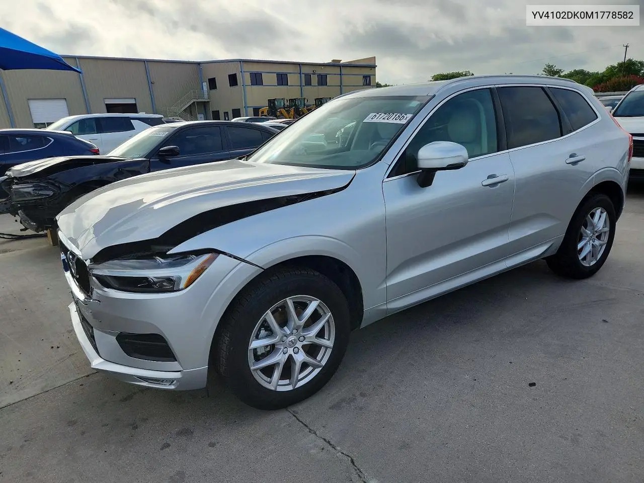 2021 Volvo Xc60 T5 Momentum VIN: YV4102DK0M1778582 Lot: 61720186