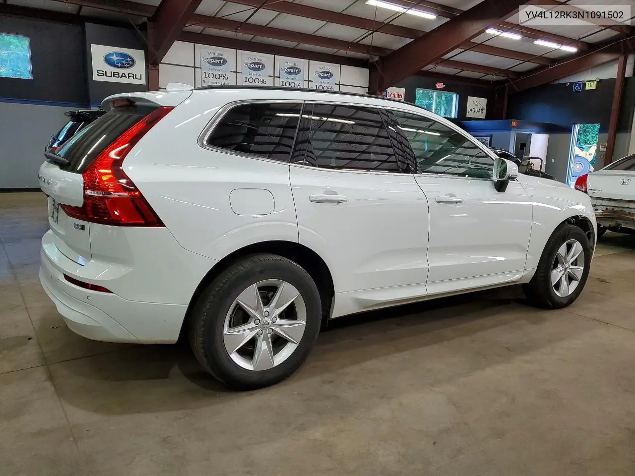 2022 Volvo Xc60 B5 Momentum VIN: YV4L12RK3N1091502 Lot: 54592896