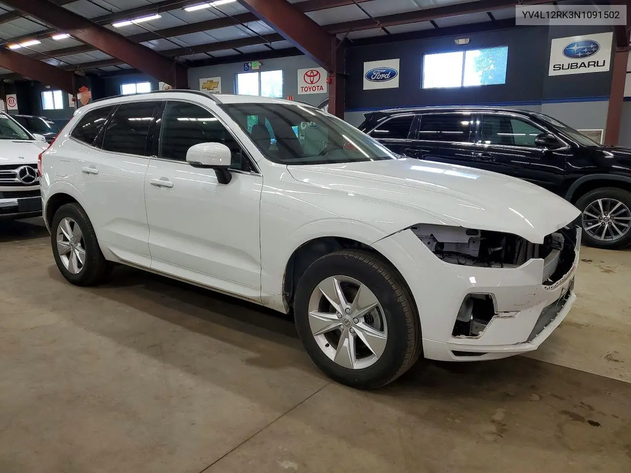 2022 Volvo Xc60 B5 Momentum VIN: YV4L12RK3N1091502 Lot: 54592896