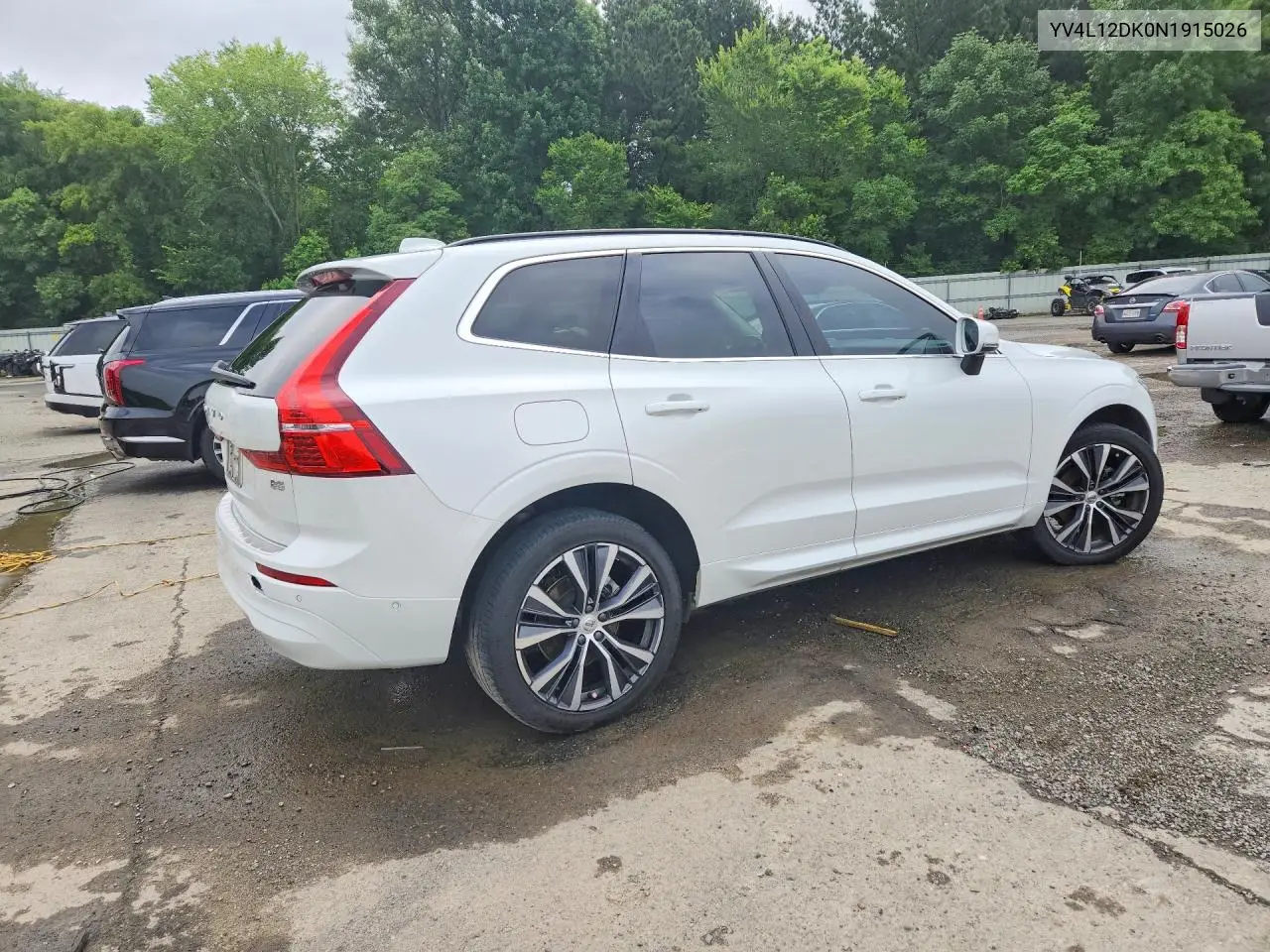 2022 Volvo Xc60 B5 Momentum VIN: YV4L12DK0N1915026 Lot: 58384176