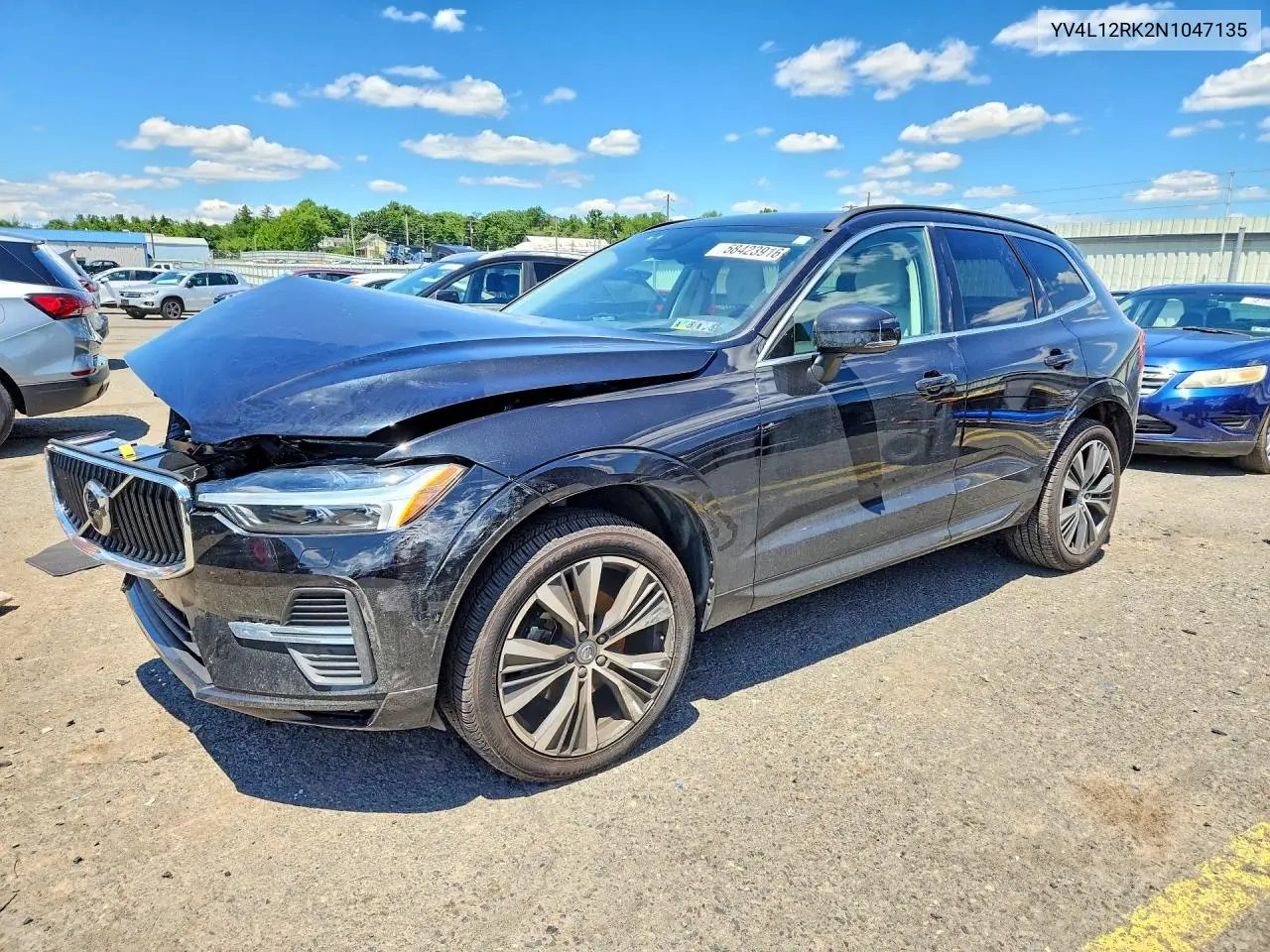 2022 Volvo Xc60 B5 Momentum VIN: YV4L12RK2N1047135 Lot: 58423916