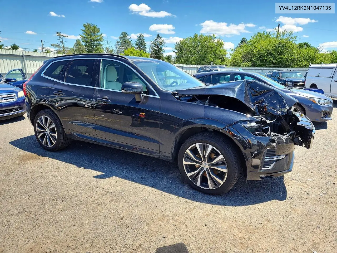 2022 Volvo Xc60 B5 Momentum VIN: YV4L12RK2N1047135 Lot: 58423916