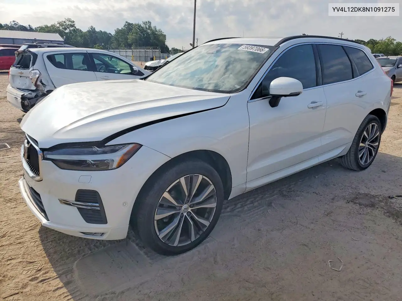 2022 Volvo Xc60 B5 Momentum VIN: YV4L12DK8N1091275 Lot: 59397066