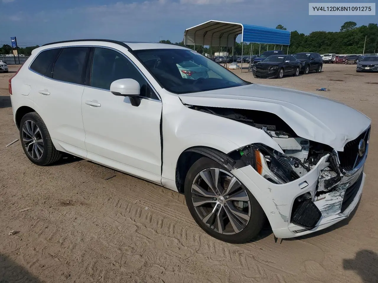2022 Volvo Xc60 B5 Momentum VIN: YV4L12DK8N1091275 Lot: 59397066