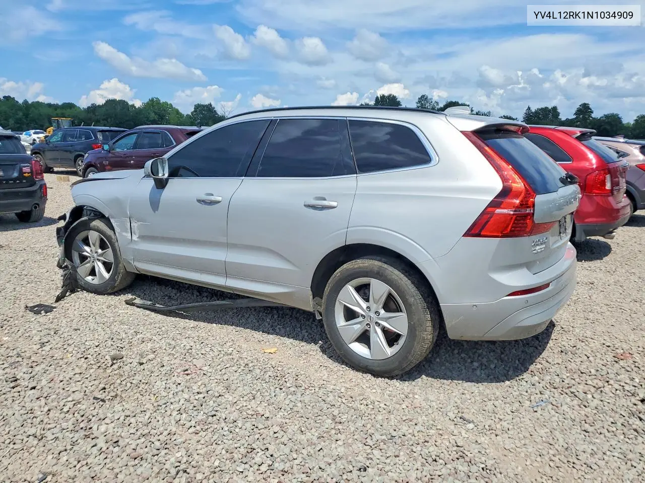 2022 Volvo Xc60 B5 Momentum VIN: YV4L12RK1N1034909 Lot: 59981416