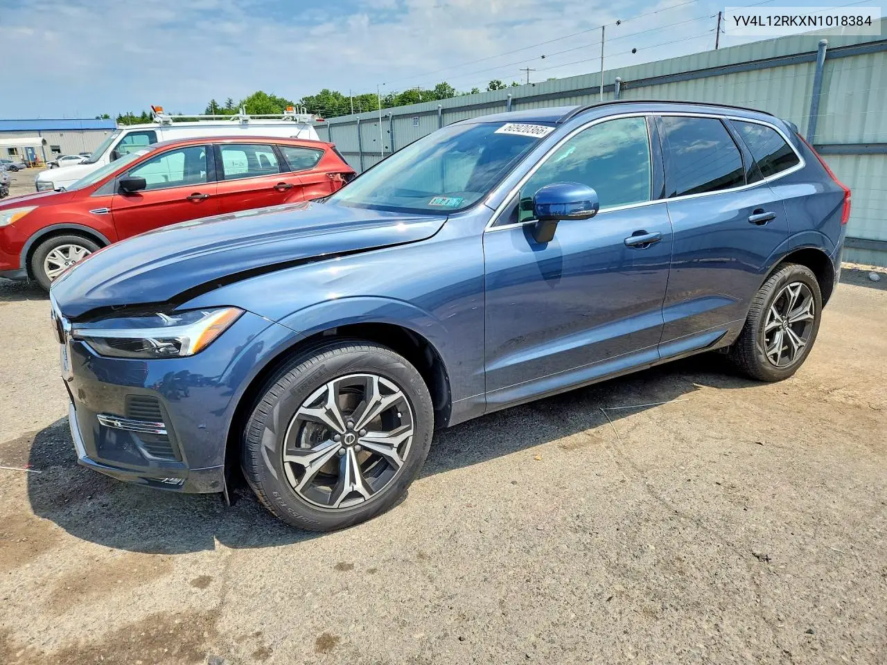 2022 Volvo Xc60 B5 Momentum VIN: YV4L12RKXN1018384 Lot: 60920366