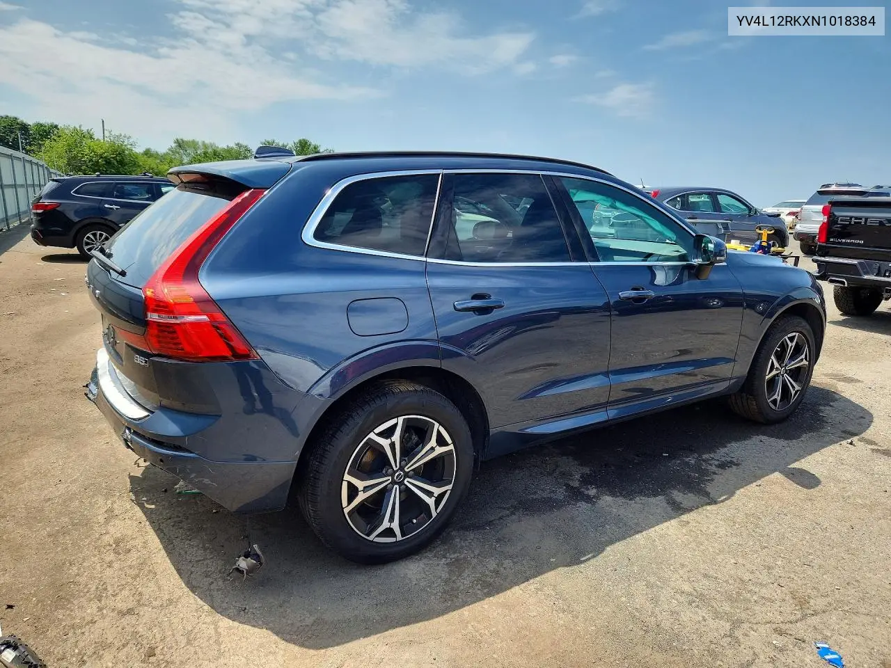 2022 Volvo Xc60 B5 Momentum VIN: YV4L12RKXN1018384 Lot: 60920366