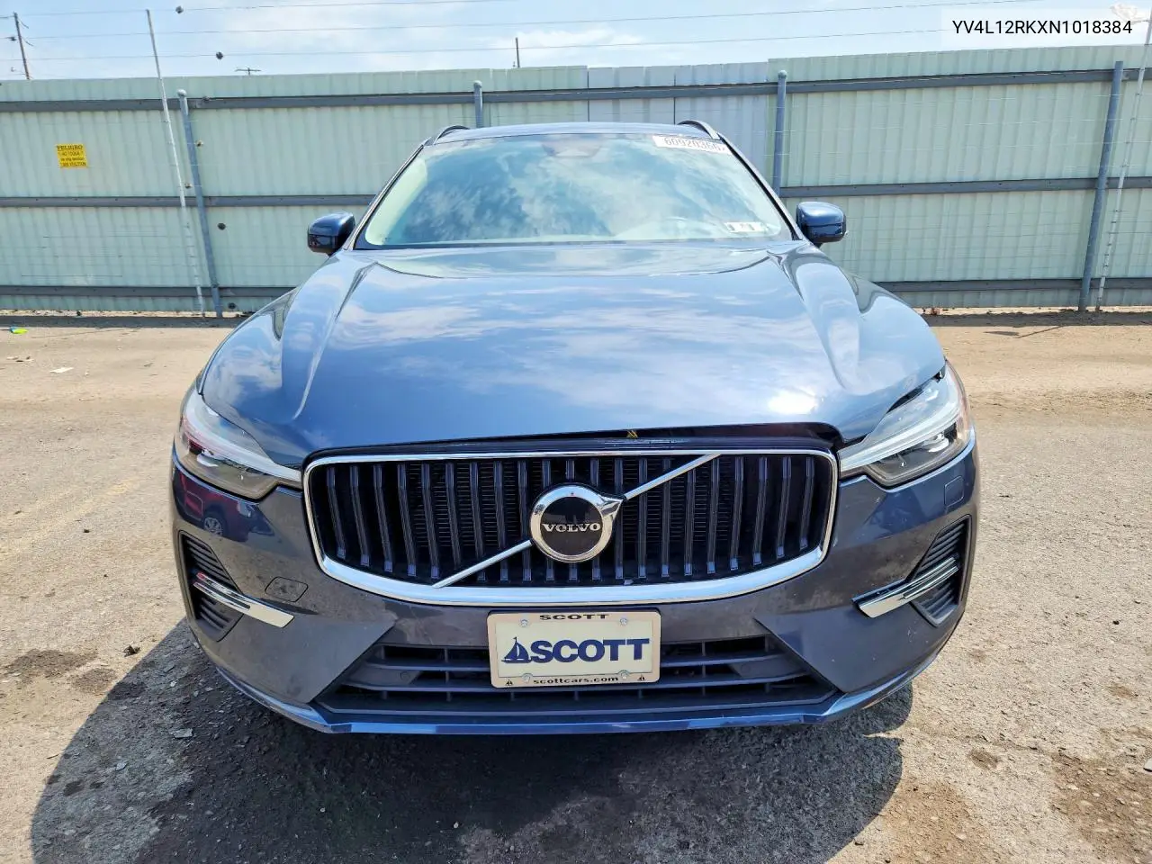 2022 Volvo Xc60 B5 Momentum VIN: YV4L12RKXN1018384 Lot: 60920366