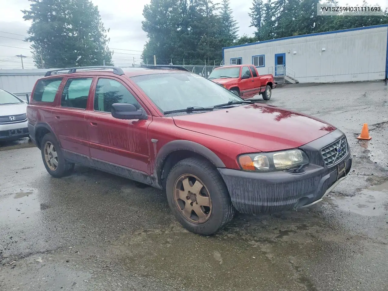 2003 Volvo Xc70 VIN: YV1SZ59H031111693 Lot: 59900076