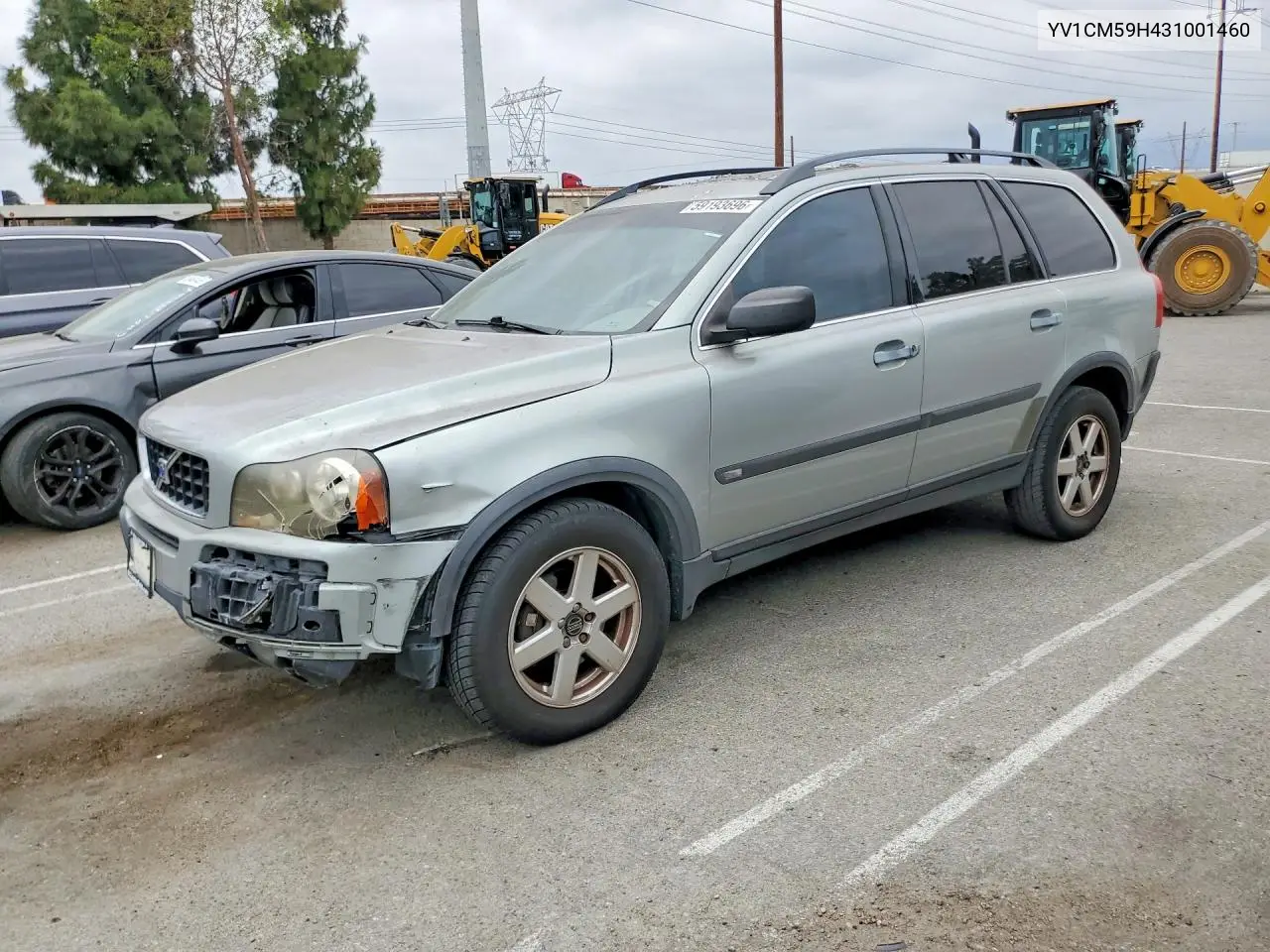 2003 Volvo Xc90 VIN: YV1CM59H431001460 Lot: 59193696