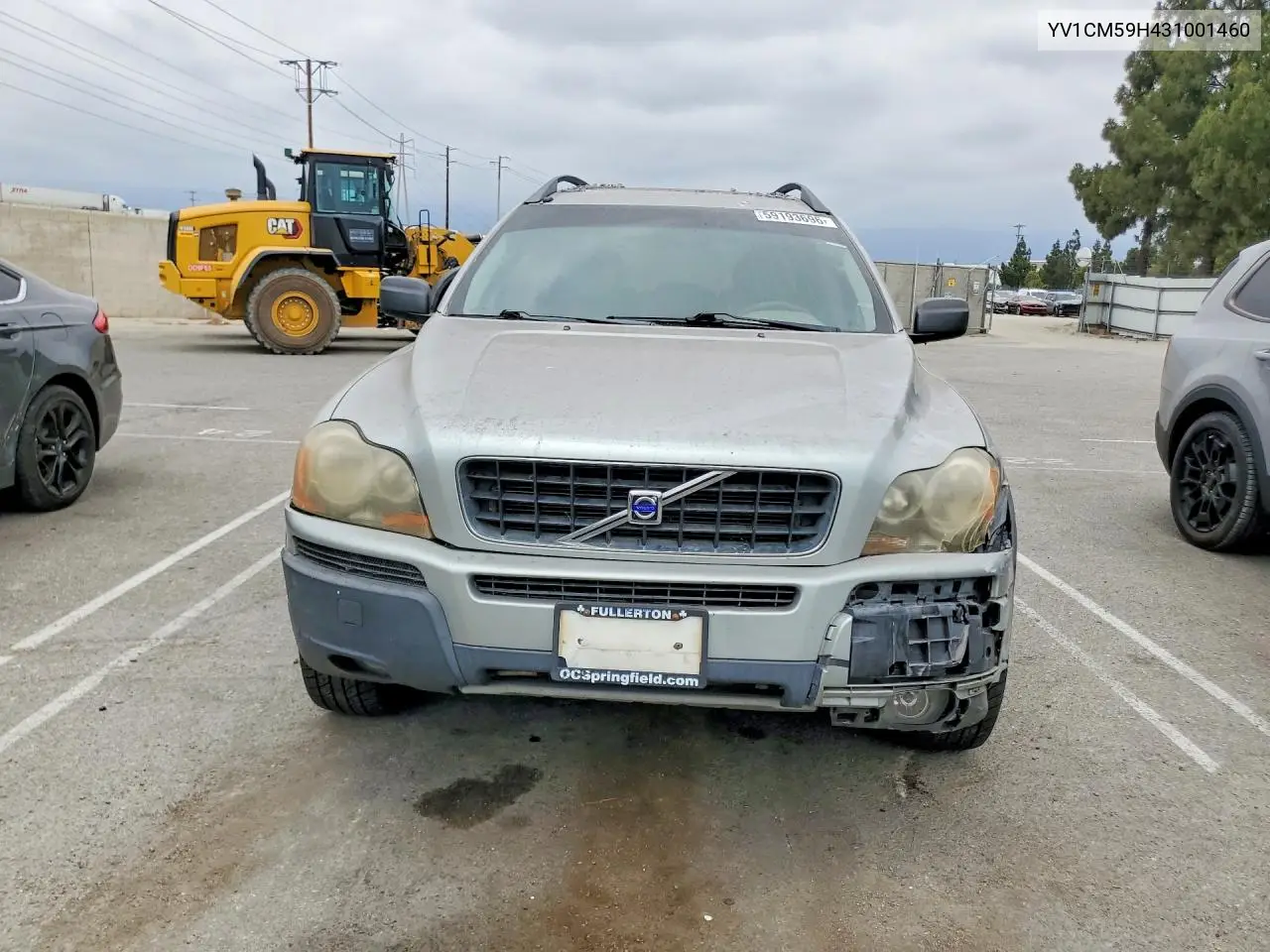 2003 Volvo Xc90 VIN: YV1CM59H431001460 Lot: 59193696