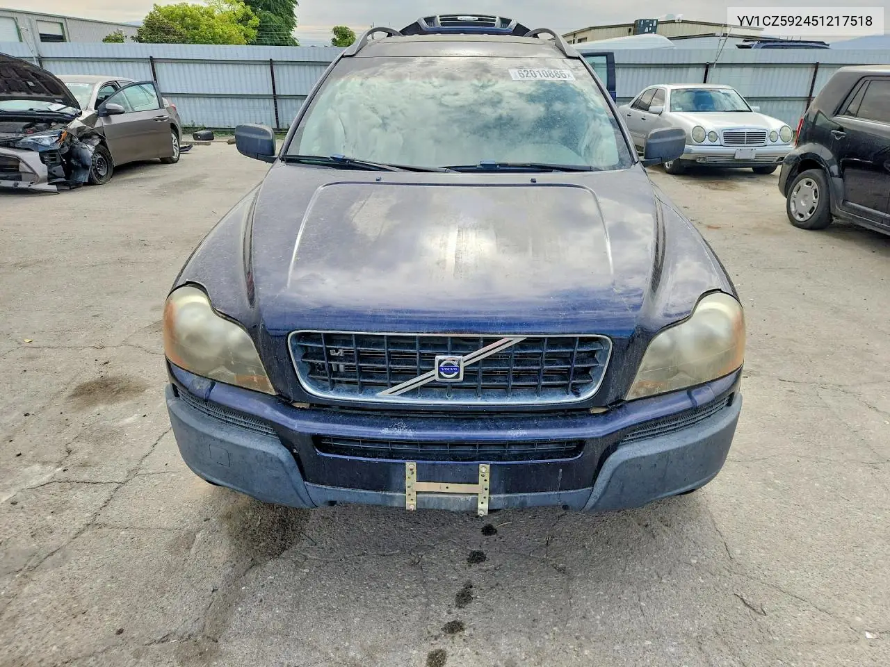 2005 Volvo Xc90 VIN: YV1CZ592451217518 Lot: 62010886